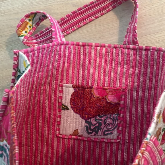 Quilted cotton tote bag - Picture 5 of 6